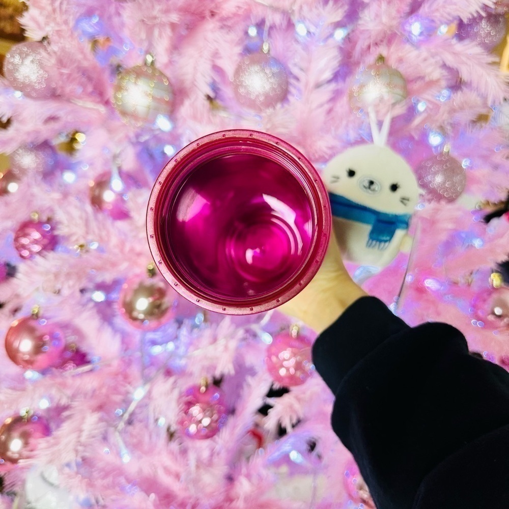 NWT Starbucks hot pink holiday 2023 tumbler 16 Oz - Picture 5 of 5